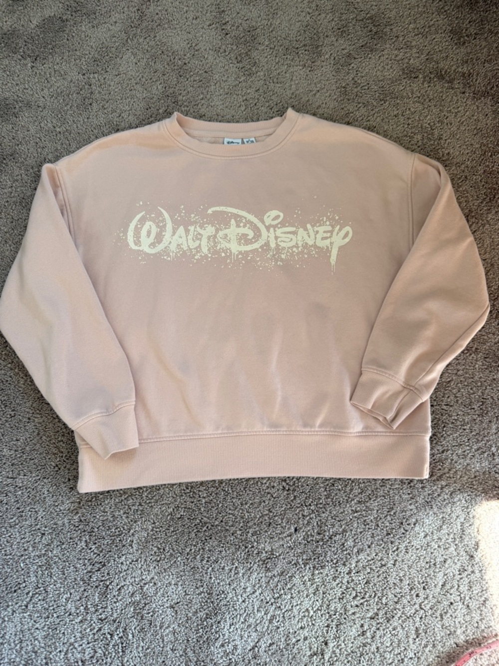 Disney Light Pink Crewneck Pullover
